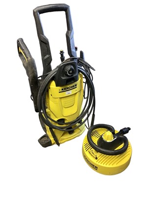 Lot 378 - Karcher K4 pressure washer with attachments