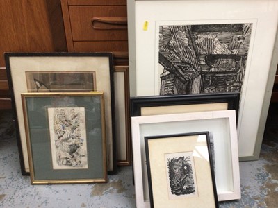 Lot 114 - Group of modern and antique pictures
