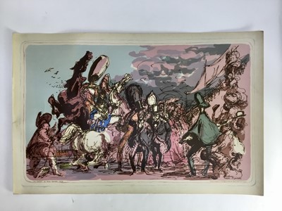 Lot 35 - School prints, pair -  Topolski 'This England', and James Boswell 'The Winning Side'