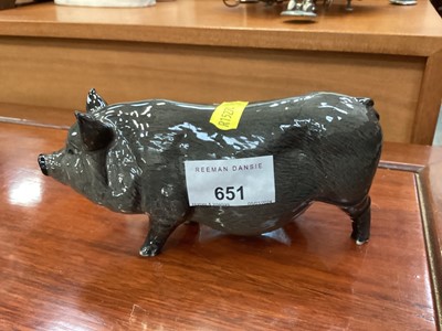 Lot 651 - Royal Doulton pot bellied pig 16cm