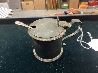 Lot 1075 - Silve mustard pot