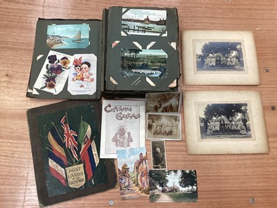 Lot 1432 - Album of various postcards including  postcards of the Great War album