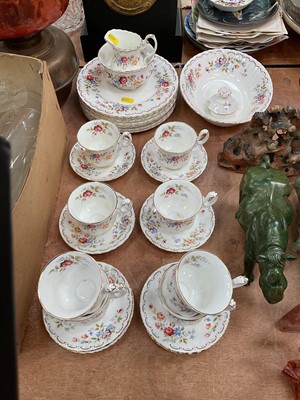 Lot 489 - Royal Albert Jubilee Rose pattern teaware