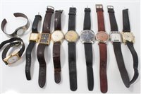 Lot 3230 - 1970s IWC wristWatches (not working) and lot...