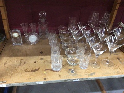 Lot 706 - Group of glassware, including Waterford, Edinburgh Crystal, etc