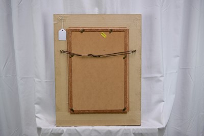 Lot 893 - *Alan M. Hunt (b.1947) oil on board - A Lion, signed, dated '99, further signed verso, 31cm x 20cm, in gilt frame