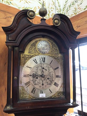 Lot 716 - R. Welsh, Dalkeith, late 18th century 8 day longcase clock