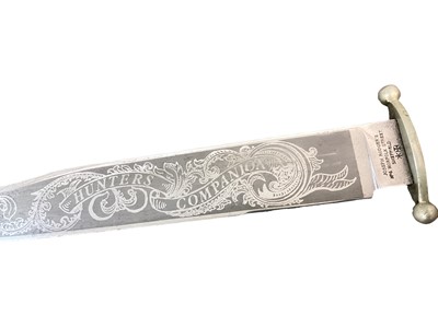 Lot 936 - Good quality Victorian ‘Hunters Companion’ Bowie knife by Joseph Rodger’s, Sheffield