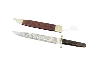 Lot 936 - Good quality Victorian ‘Hunters Companion’ Bowie knife by Joseph Rodger’s, Sheffield