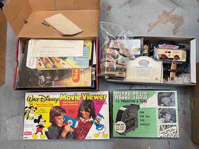 Lot 542 - Vintage Walt Disney Movie Viewer, model vehicles and other toys.