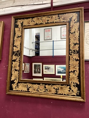 Lot 1506 - Contemporary wall mirror in decorative frame, 94cm x 84cm