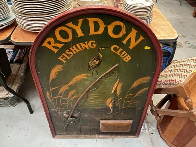 Lot 213 - Roydon Fishing Club novelty sign