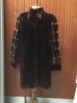 Lot 2085 - Good quality beaver lamb coat by Sprung Freres, Paris and a Saga Mink jacket.