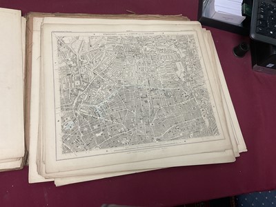 Lot 268 - 19th century library map Stanford's map of London and its Suburbs, and a collection of antiquarian books
