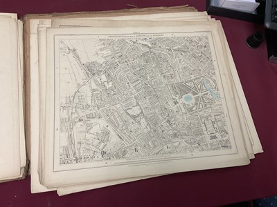Lot 268 - 19th century library map Stanford's map of London and its Suburbs, and a collection of antiquarian books