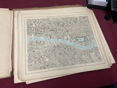 Lot 268 - 19th century library map Stanford's map of London and its Suburbs, and a collection of antiquarian books