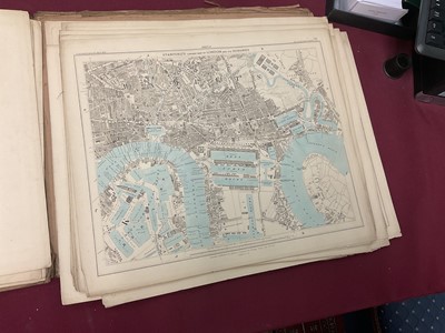 Lot 268 - 19th century library map Stanford's map of London and its Suburbs, and a collection of antiquarian books