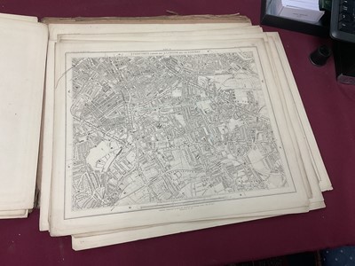 Lot 268 - 19th century library map Stanford's map of London and its Suburbs, and a collection of antiquarian books