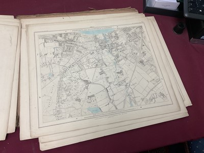 Lot 268 - 19th century library map Stanford's map of London and its Suburbs, and a collection of antiquarian books