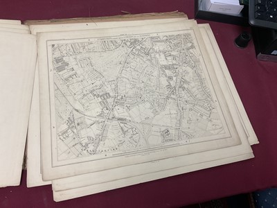 Lot 268 - 19th century library map Stanford's map of London and its Suburbs, and a collection of antiquarian books