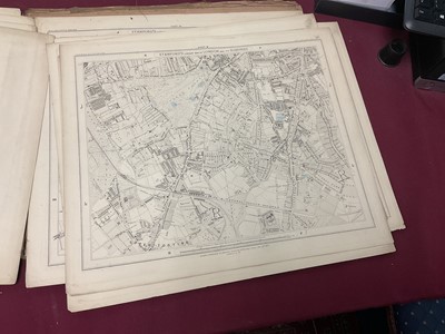 Lot 268 - 19th century library map Stanford's map of London and its Suburbs, and a collection of antiquarian books