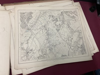 Lot 268 - 19th century library map Stanford's map of London and its Suburbs, and a collection of antiquarian books