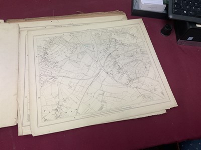 Lot 268 - 19th century library map Stanford's map of London and its Suburbs, and a collection of antiquarian books