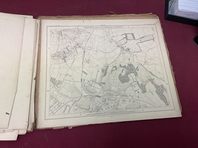 Lot 268 - 19th century library map Stanford's map of London and its Suburbs, and a collection of antiquarian books