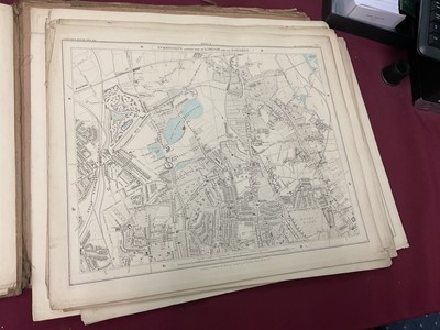Lot 268 - 19th century library map Stanford's map of London and its Suburbs, and a collection of antiquarian books