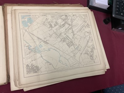 Lot 268 - 19th century library map Stanford's map of London and its Suburbs, and a collection of antiquarian books