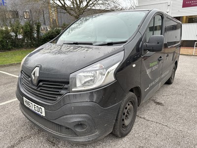 Lot 1 - By direction of The Insolvency Service 2017 Renault Trafic SWB SL27 ENERGY 1.6 DCi 125 Business panel van, diesel, manual, reg. no. HN67 EDO, finished in black, MOT expired 22nd December 2023. Su...