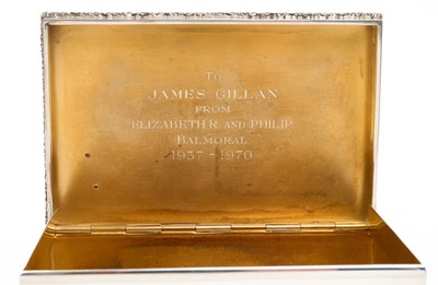 Lot 13 - H.M.Queen Elizabeth II, fine gold and silver presentation table box