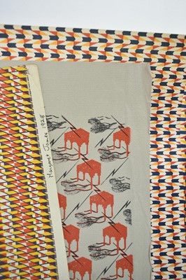 Lot 1010 - Collection of nine Curwen Press end papers including one by Paul Nash