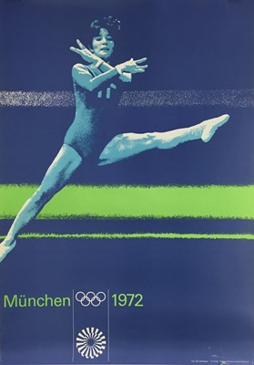 Lot 80 - Munich 1972 Olympics Poster, photo by Max Mühlberger, printed in Germany by Gerber, München, 84cm x 59.5cm