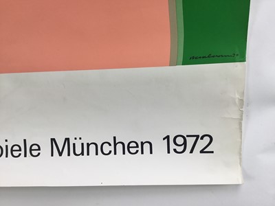 Lot 81 - Tom Wesselmann Olympics Poster Munich 1972 - printed signature, edition Olympia 1972 GmbH 1971, printed in Germany, 101cm x 64cm