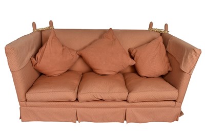 Lot 1385 - Traditional Knowle three-seater sofa