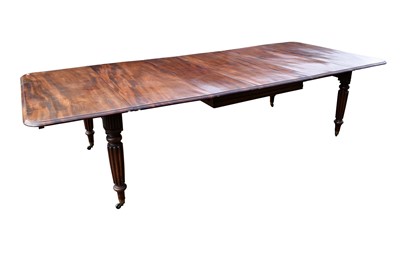 Lot 1392 - Early Victorian mahogany extending dining table