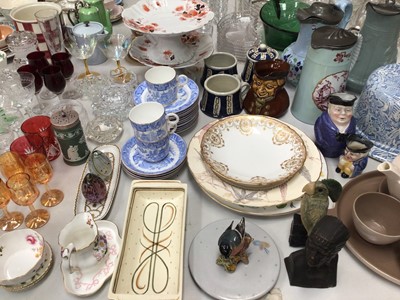 Lot 331 - Group of 19th century and later ceramics and glassware