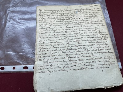 Lot 803 - Of Norfolk and Sir Edward Coke (1552-1634) interest: Large archive of indentures on vellum and paper