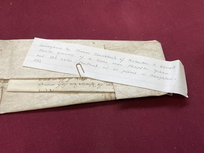 Lot 803 - Of Norfolk and Sir Edward Coke (1552-1634) interest: Large archive of indentures on vellum and paper