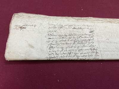 Lot 803 - Of Norfolk and Sir Edward Coke (1552-1634) interest: Large archive of indentures on vellum and paper