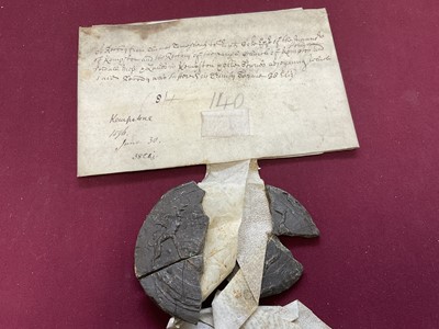 Lot 803 - Of Norfolk and Sir Edward Coke (1552-1634) interest: Large archive of indentures on vellum and paper