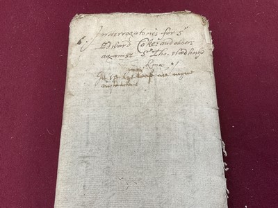 Lot 803 - Of Norfolk and Sir Edward Coke (1552-1634) interest: Large archive of indentures on vellum and paper