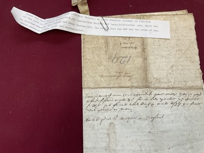 Lot 803 - Of Norfolk and Sir Edward Coke (1552-1634) interest: Large archive of indentures on vellum and paper