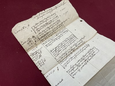 Lot 803 - Of Norfolk and Sir Edward Coke (1552-1634) interest: Large archive of indentures on vellum and paper