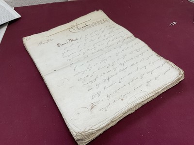 Lot 803 - Of Norfolk and Sir Edward Coke (1552-1634) interest: Large archive of indentures on vellum and paper