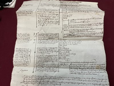 Lot 803 - Of Norfolk and Sir Edward Coke (1552-1634) interest: Large archive of indentures on vellum and paper