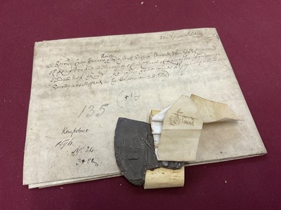 Lot 803 - Of Norfolk and Sir Edward Coke (1552-1634) interest: Large archive of indentures on vellum and paper