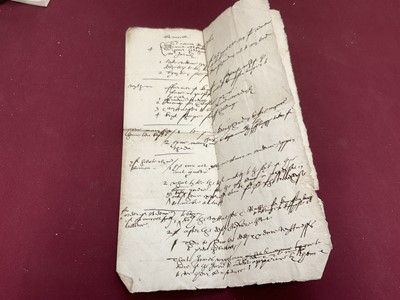 Lot 803 - Of Norfolk and Sir Edward Coke (1552-1634) interest: Large archive of indentures on vellum and paper