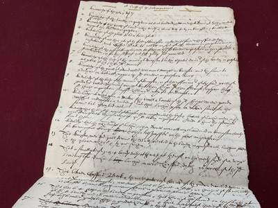 Lot 803 - Of Norfolk and Sir Edward Coke (1552-1634) interest: Large archive of indentures on vellum and paper